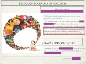 campaña recogida solidaria de juguetes