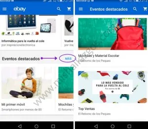 vuelta al cole app ebay